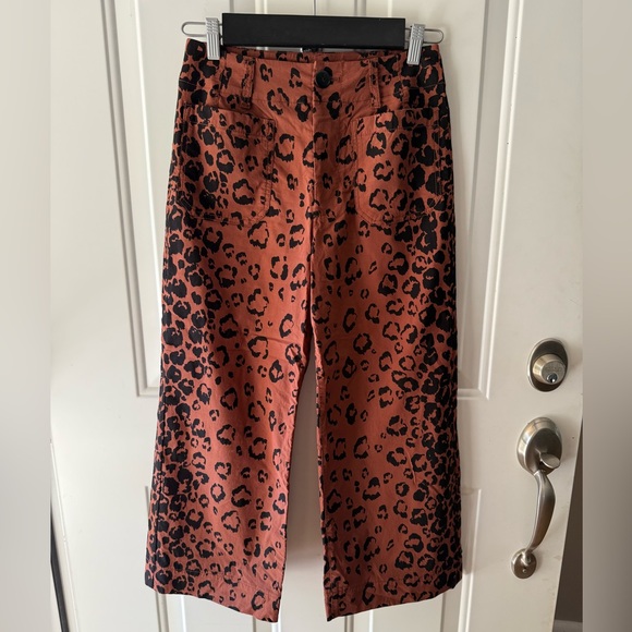 Colette Cropped Wide-Leg Pants by Maeve / Anthropologie - Picture 1 of 8